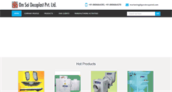 Desktop Screenshot of omsaigroup.in
