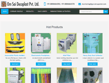 Tablet Screenshot of omsaigroup.in